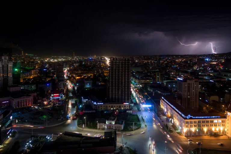 Oulan Bator By Night