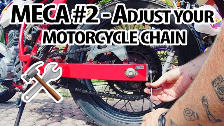 meca 2 re-tensioning a motorcycle chain